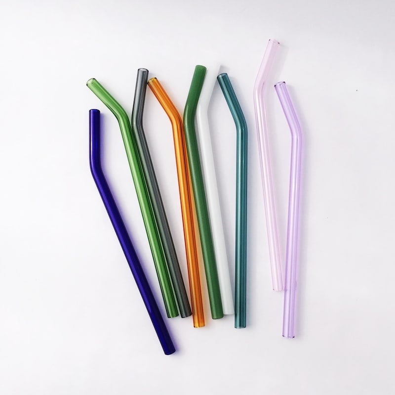 Reusable Glass Straws, Pack of 6, 6 Pack - Foods Co.